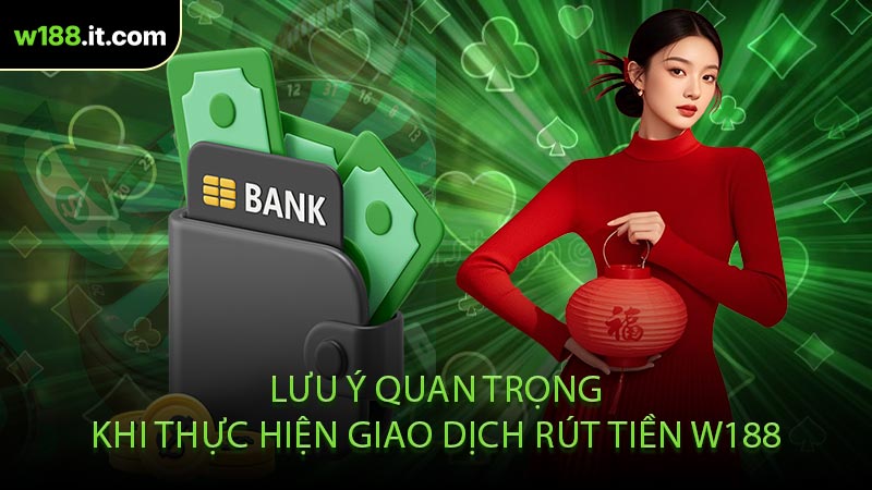 Lưu Ý Quan Trọng Khi Thực Hiện Giao Dịch Rút Tiền W188