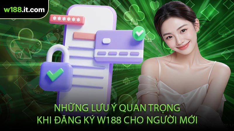 Những Lưu Ý Quan Trọng Khi Đăng Ký W188 Cho Người Mới
