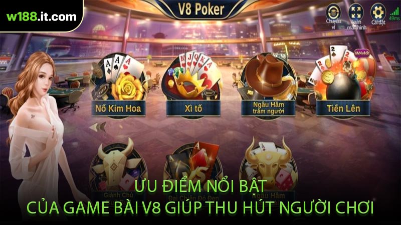 Ưu Điểm Nổi Bật Của Game Bài V8 Giúp Thu Hút Người Chơi